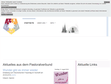 Tablet Screenshot of pastoralverbund-marienmuenster.de